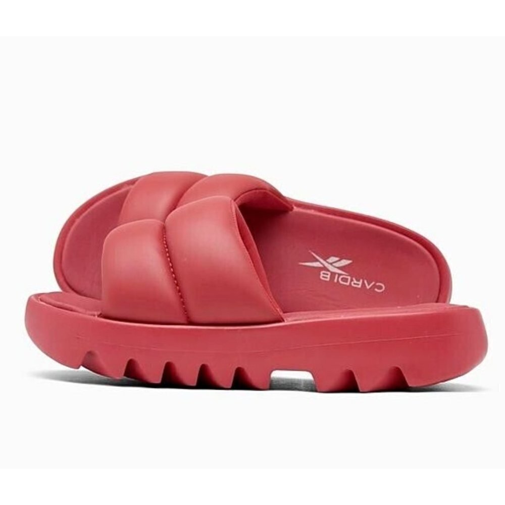 Reebok Cardi B Slide Sandals HP2219 Modern Red Women's Size 7